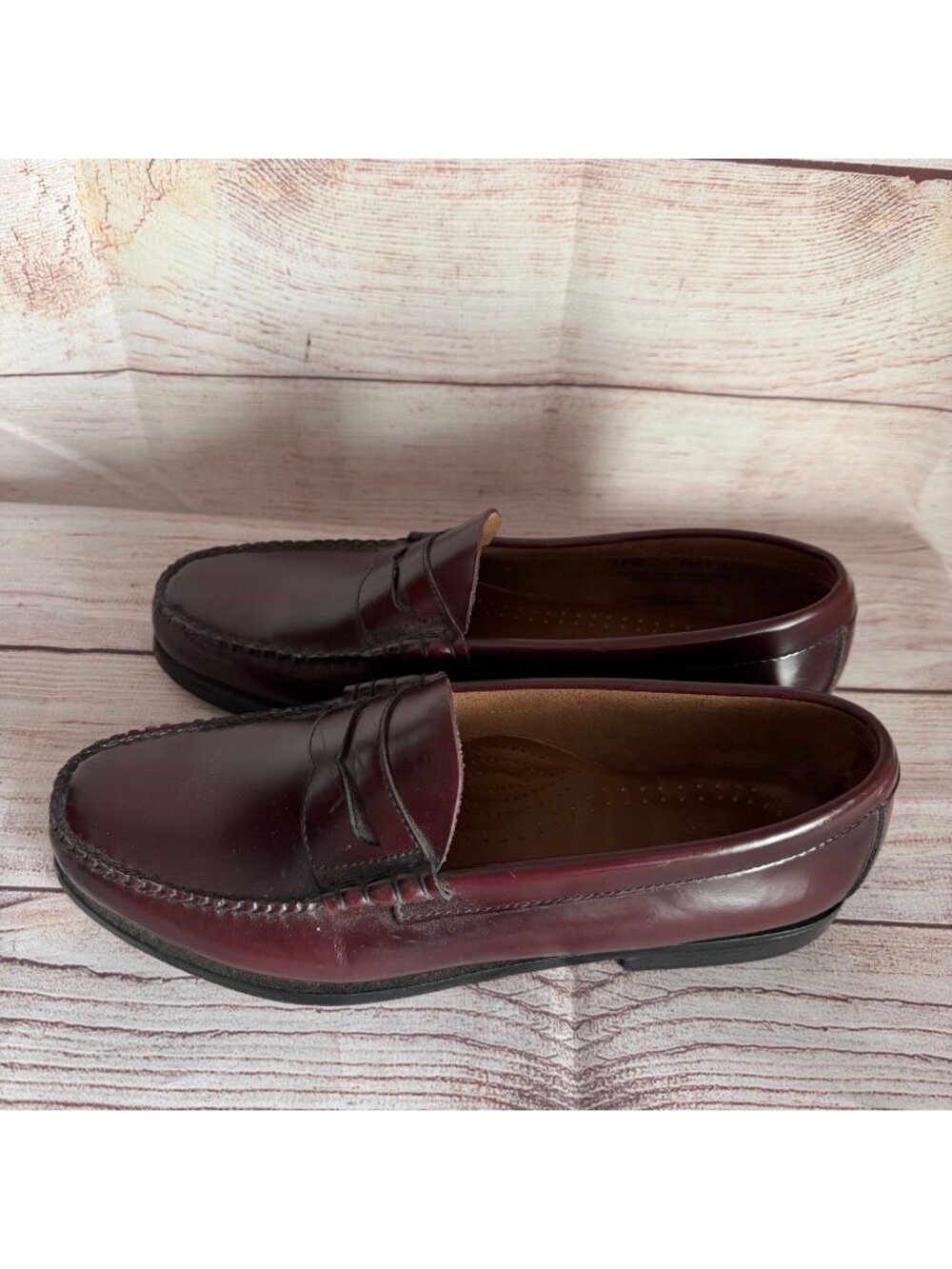 G. H. Bass Weejuns Penny Loafer Mens 11.5 D Burgundy Leather Slip On Dress Shoes